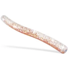 Акванудл надувная INTEX 57509 Glitter Curly Noodle, прозрачная, с блестками внутри